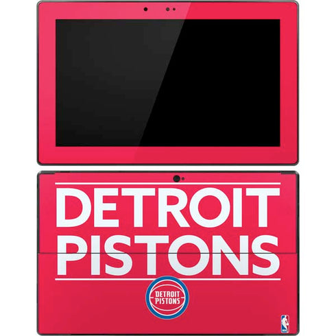 NBA Detroit Pistons Standard - Red Surface Pro Tablet Skin